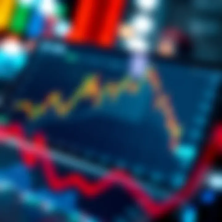 Graph illustrating cryptocurrency market trends