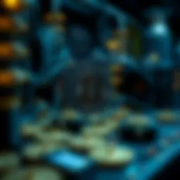 A visualization of the Bitcoin mining process