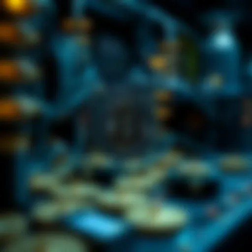 A visualization of the Bitcoin mining process