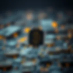 Conceptual representation of blockchain technology