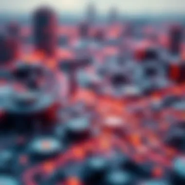 Infographic showcasing blockchain's impact on financial systems