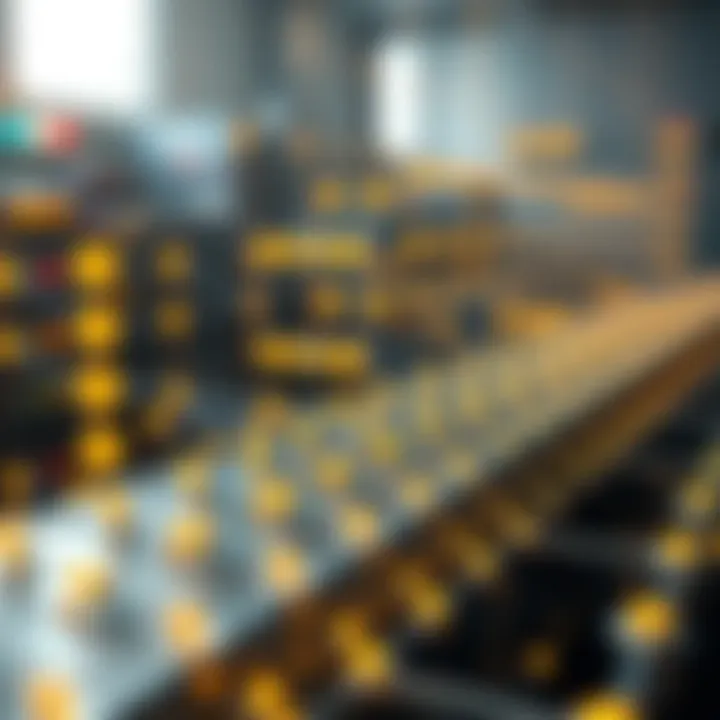 Visual representation of a blockchain network architecture