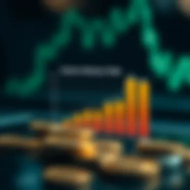 Graph showing factors influencing cryptocurrency fees