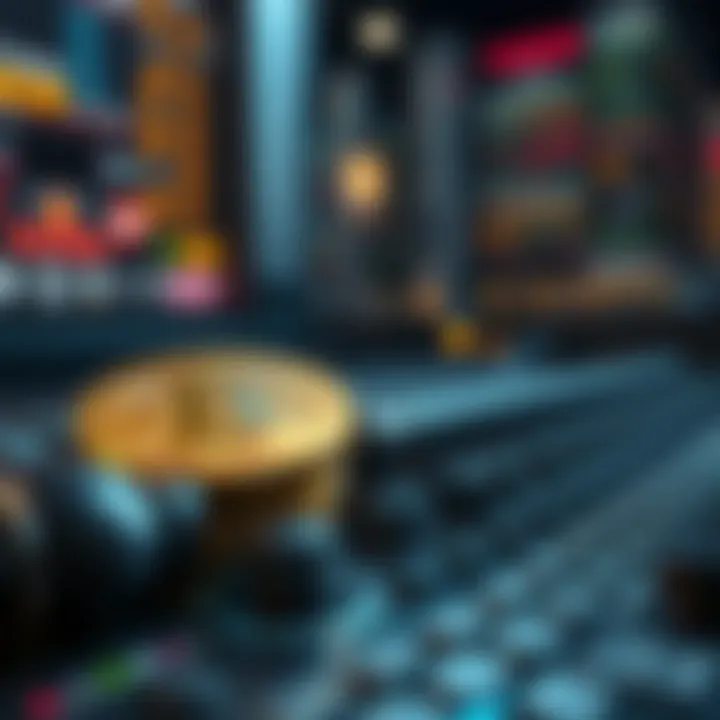 Visual representation of cryptocurrency transaction fees