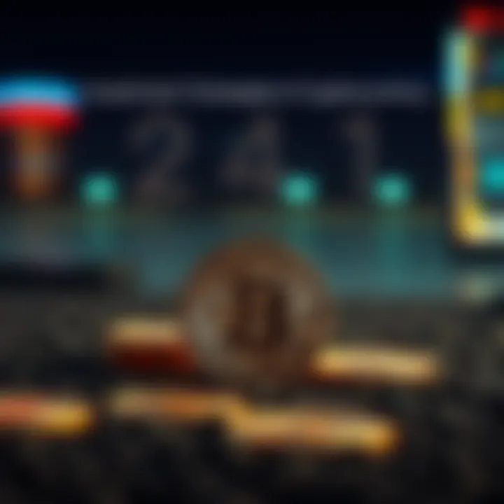 A conceptual image illustrating investment strategies for cryptocurrencies