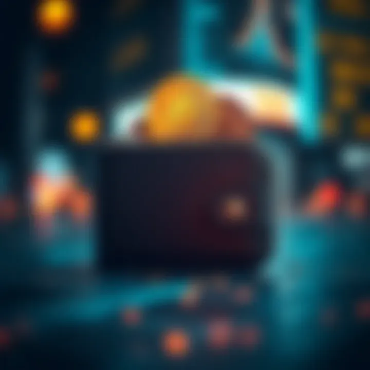 Digital Wallets with Minimum Withdrawal Fees Illustration of a digital wallet highlighting low withdrawal fees