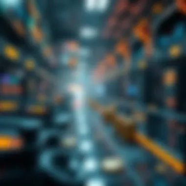 Future Trends in NFTs and Cryptocurrency A futuristic representation of potential trends in NFTs and cryptocurrency