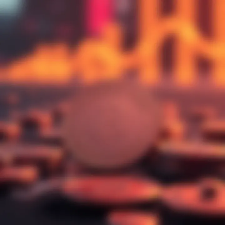 Artistic representation of non-fungible tokens