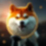 Artistic representation of Shiba Inu Coin symbol