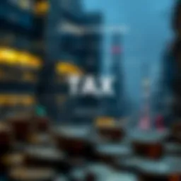 Visual representation of cryptocurrency tax framework