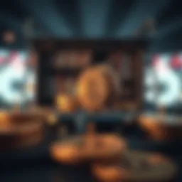 Visual representation of cryptocurrency staking mechanics