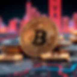 Conceptual representation of cryptocurrency taxation