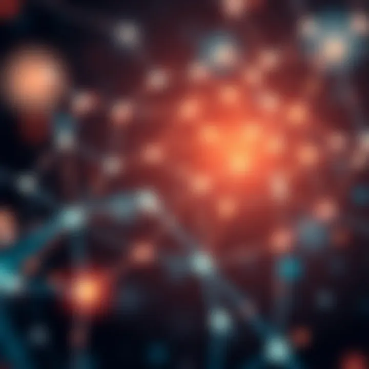 Blockchain network symbolizing NFT transactions