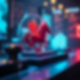 Visual representation of a digital artwork representing NFTs