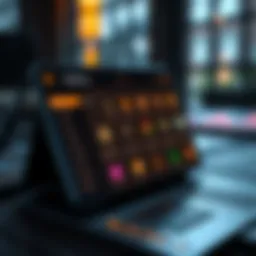 A sleek digital wallet interface showcasing various cryptocurrency options.