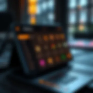 A sleek digital wallet interface showcasing various cryptocurrency options.