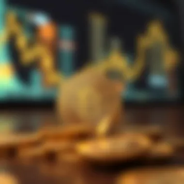 Symbolic representation of economic independence through digital currencies