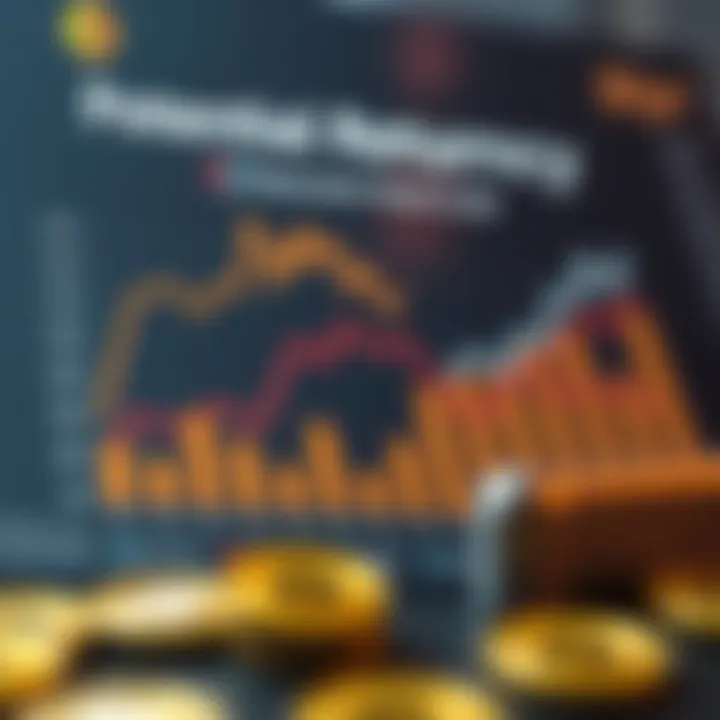 A chart illustrating potential returns on cryptocurrency investments