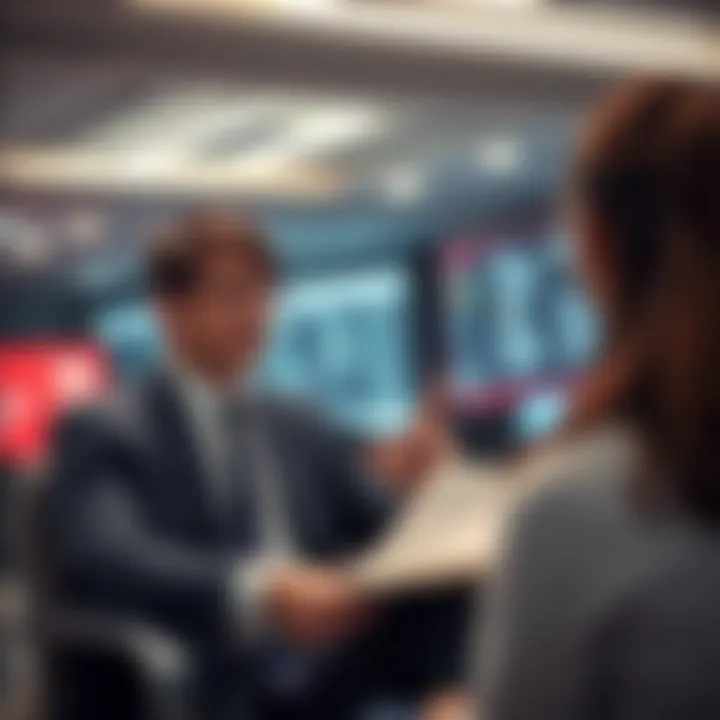 Crypto Tax Professional Advising Clients Conceptual image of a crypto tax professional advising clients