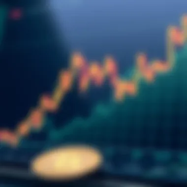 Graph depicting cryptocurrency market fluctuations