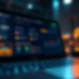 Digital platform interface showcasing cryptocurrency options