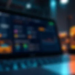 Digital platform interface showcasing cryptocurrency options