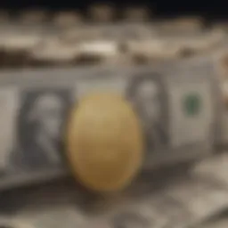 Graph depicting historical exchange rates between US dollar and Indian rupee