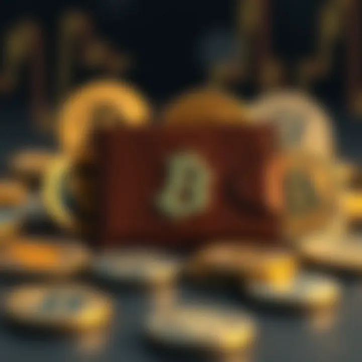 Illustration of diverse cryptocurrency wallet types