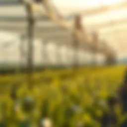 Conceptual representation of yield farming in cryptocurrency