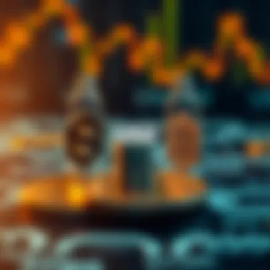 Infographic illustrating the relationship between USD and cryptocurrencies
