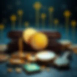 Conceptual illustration of diverse cryptocurrency wallet types