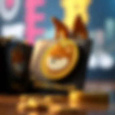 Digital wallet showcasing Shiba Inu Coin